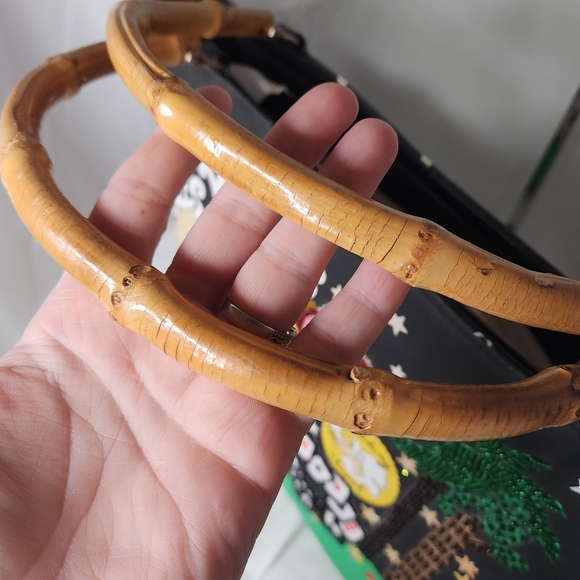 LAS VEGAS BAMBOO HANDLE TOTE - Picture 5 of 14